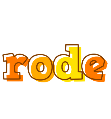 Rode desert logo