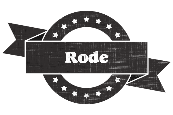 Rode grunge logo