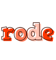 Rode paint logo