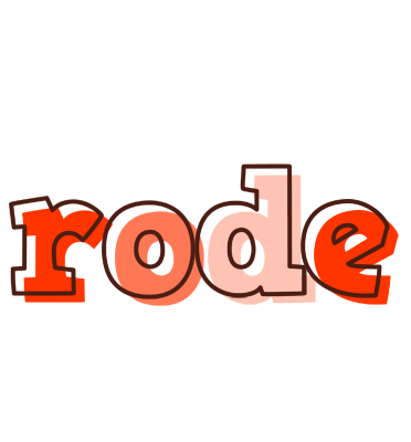 Rode paint logo