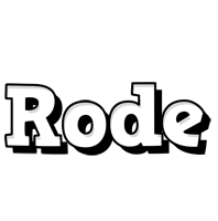 Rode snowing logo