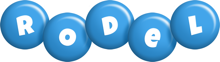 Rodel candy-blue logo