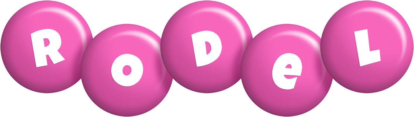 Rodel candy-pink logo