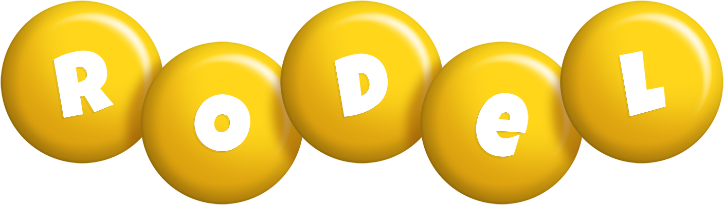 Rodel candy-yellow logo