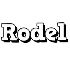 Rodel snowing logo