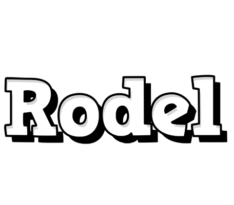 Rodel snowing logo