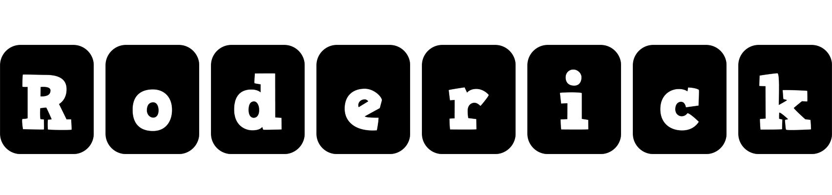 Roderick box logo