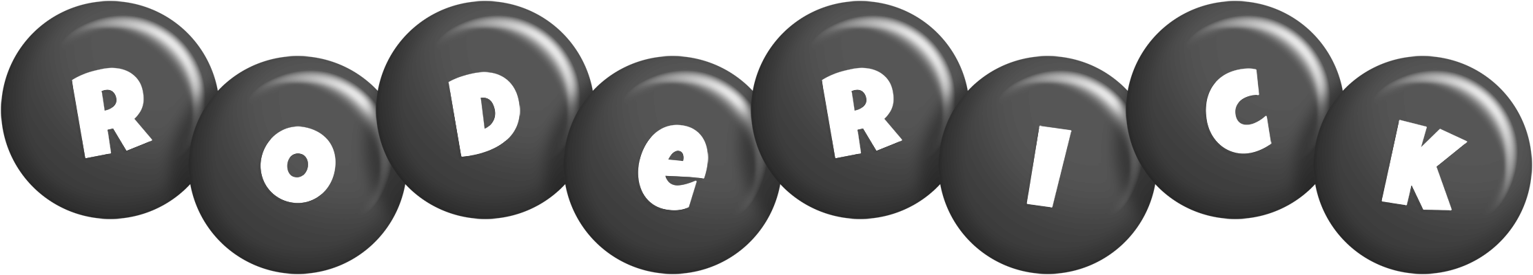 Roderick candy-black logo