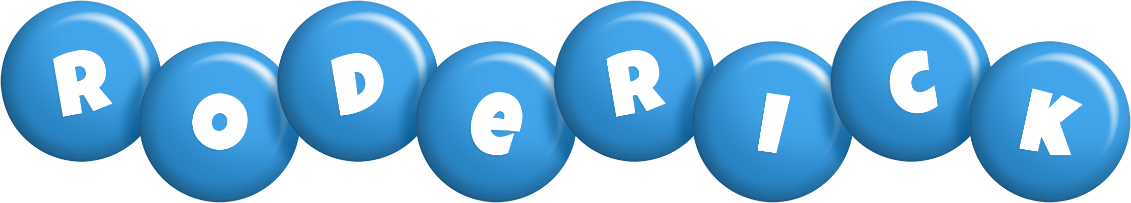 Roderick candy-blue logo