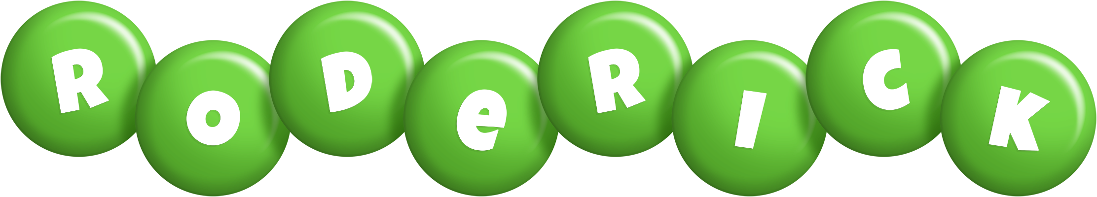 Roderick candy-green logo