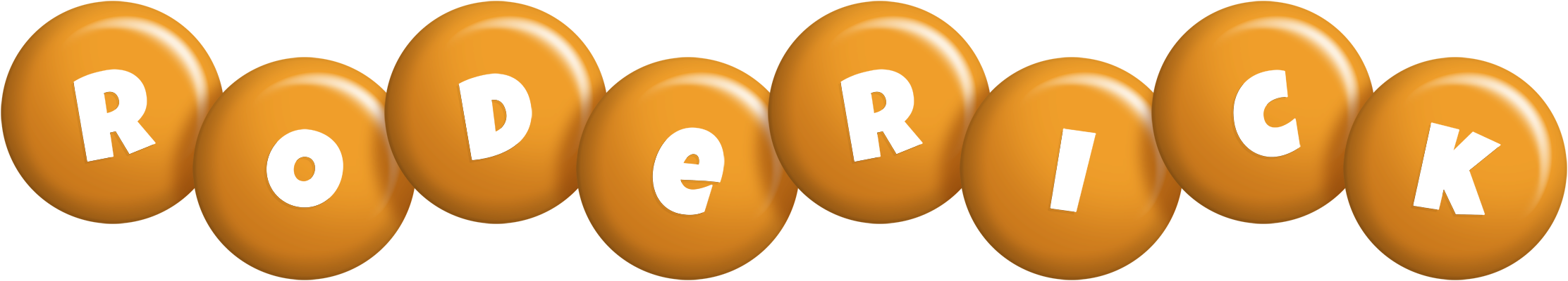 Roderick candy-orange logo