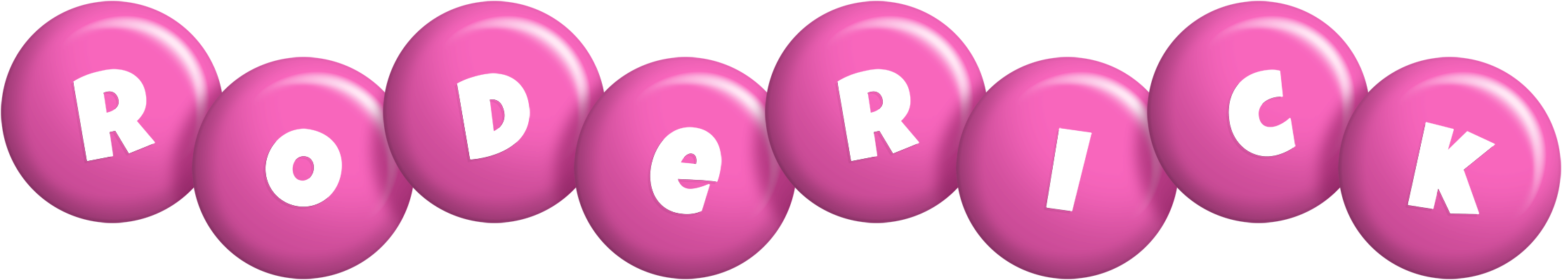Roderick candy-pink logo