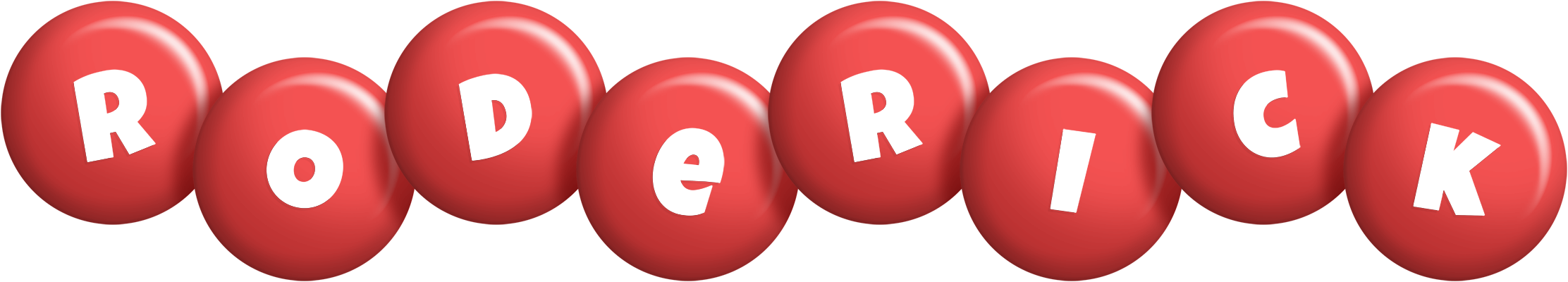 Roderick candy-red logo