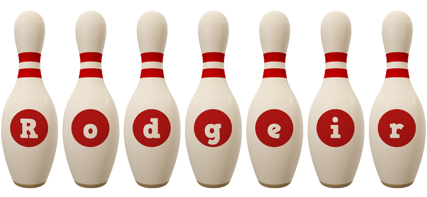 Rodgeir bowling-pin logo