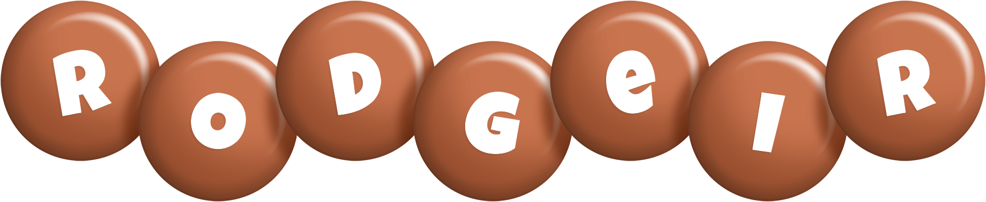 Rodgeir candy-brown logo