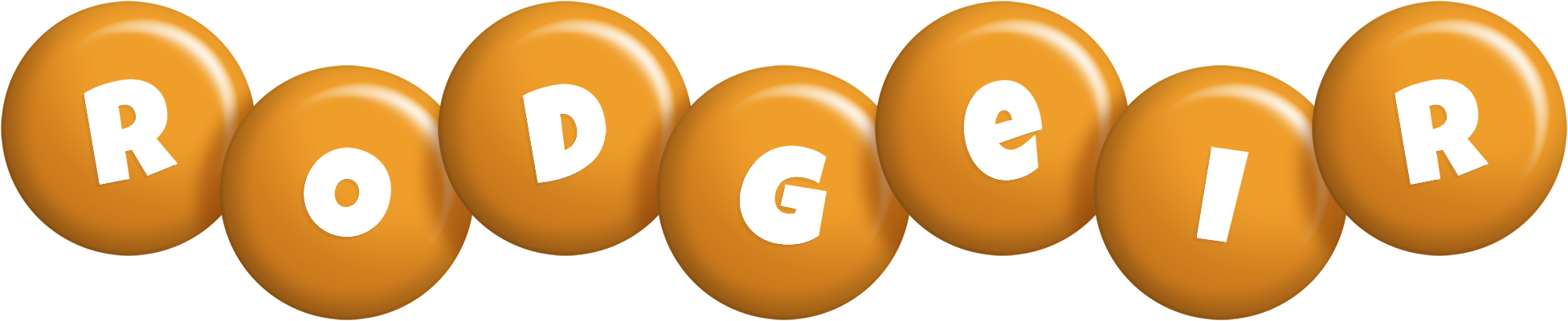 Rodgeir candy-orange logo