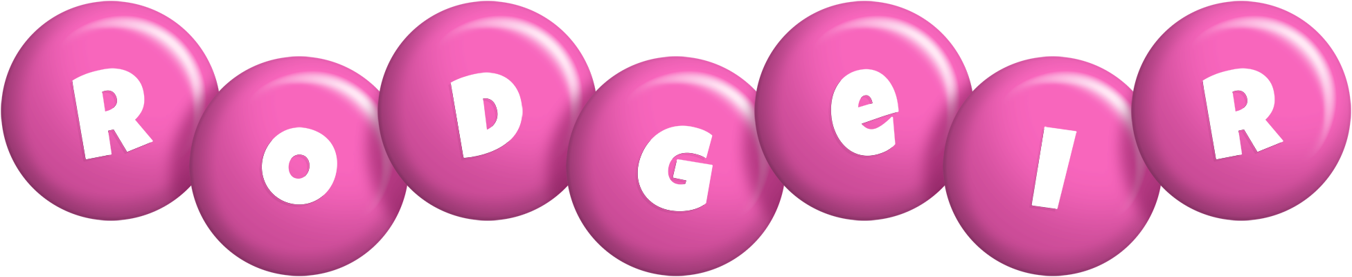 Rodgeir candy-pink logo