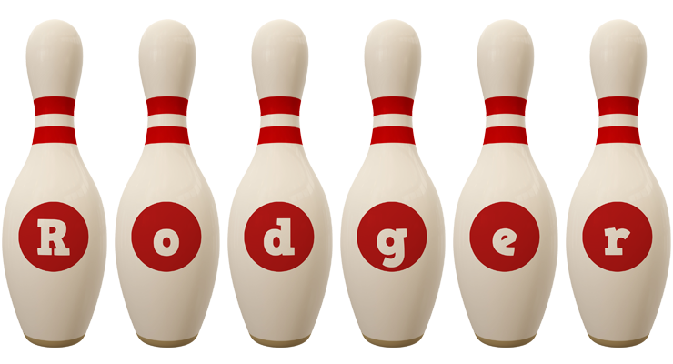 Rodger bowling-pin logo