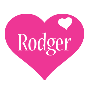 Rodger love-heart logo