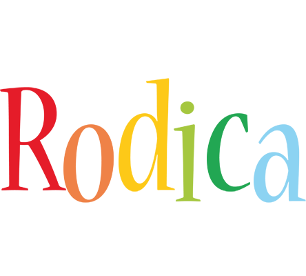 Rodica birthday logo