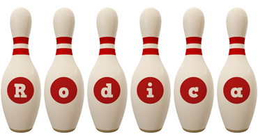 Rodica bowling-pin logo
