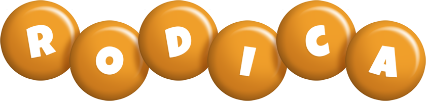 Rodica candy-orange logo