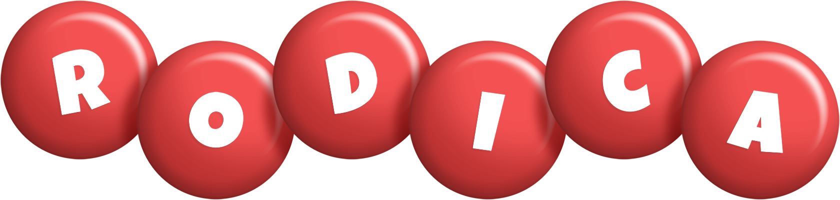 Rodica candy-red logo