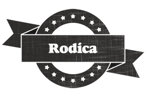 Rodica grunge logo