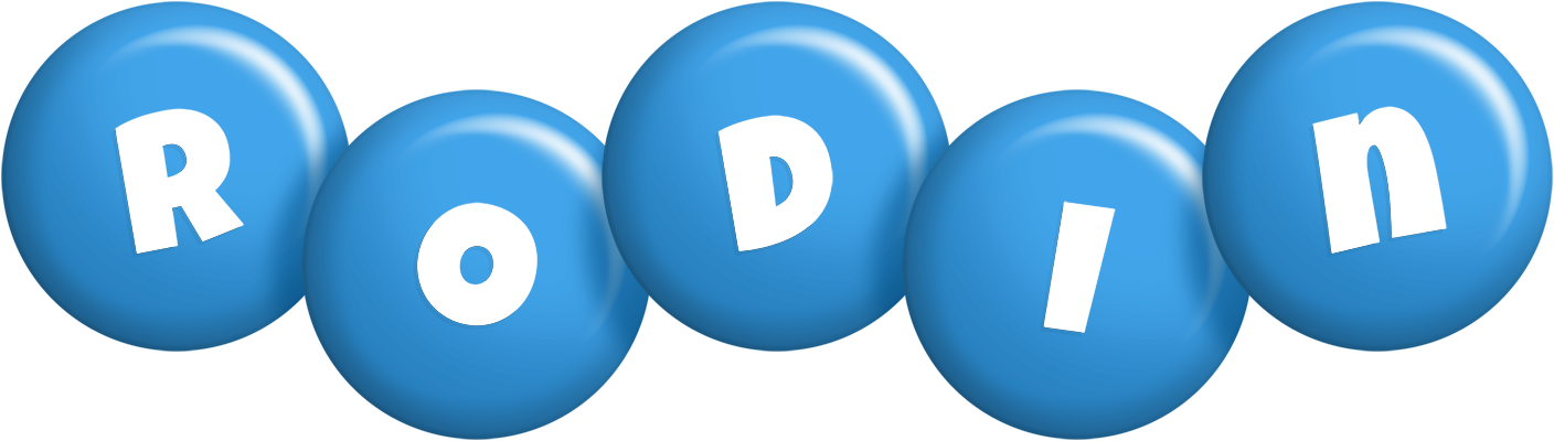 Rodin candy-blue logo