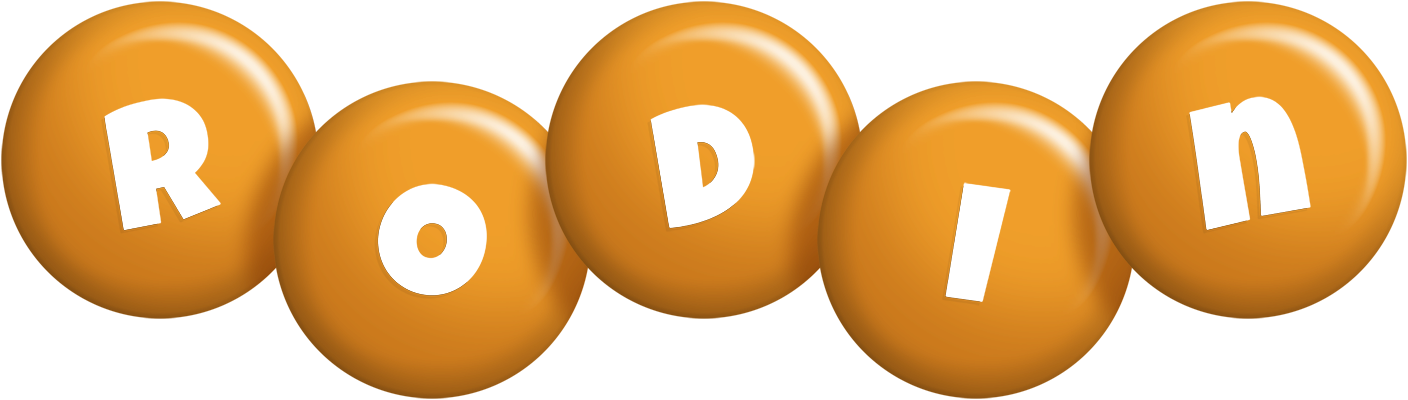 Rodin candy-orange logo