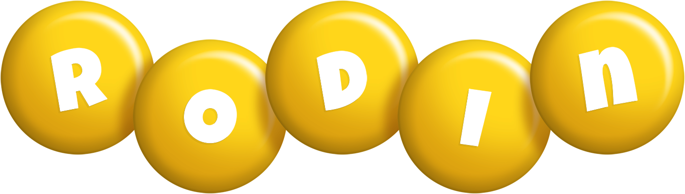 Rodin candy-yellow logo