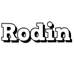 Rodin snowing logo