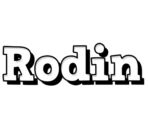 Rodin snowing logo