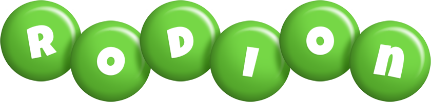 Rodion candy-green logo