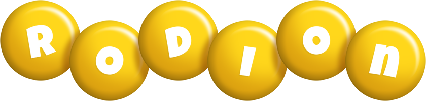 Rodion candy-yellow logo