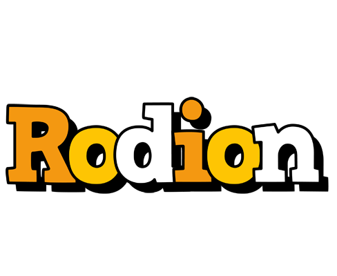 Rodion cartoon logo