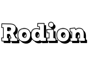 Rodion snowing logo