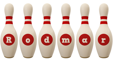 Rodmar bowling-pin logo
