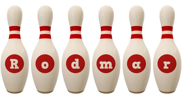 Rodmar bowling-pin logo