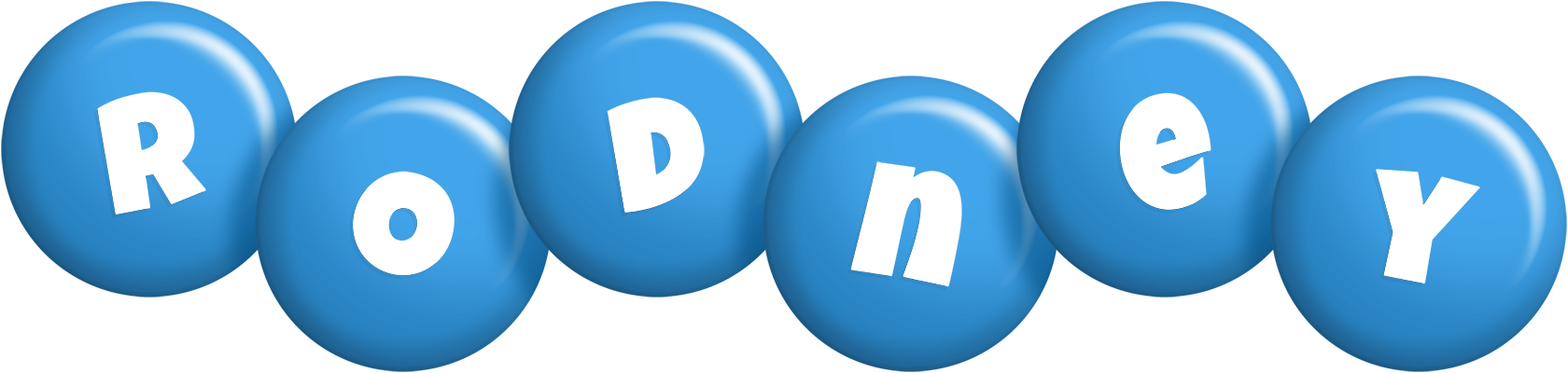 Rodney candy-blue logo
