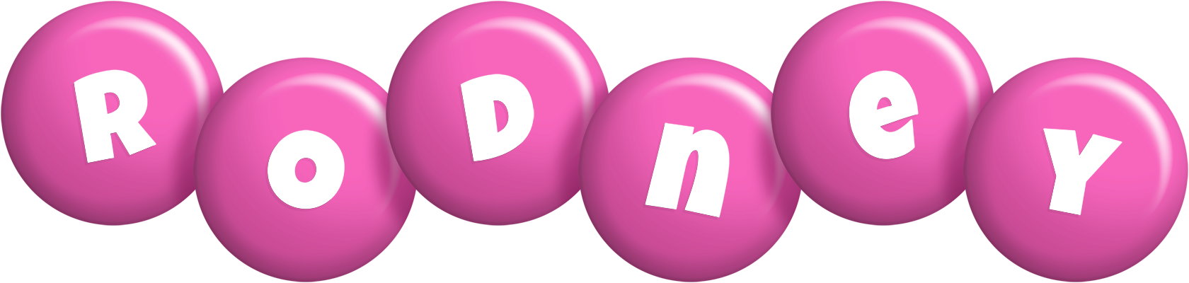 Rodney candy-pink logo