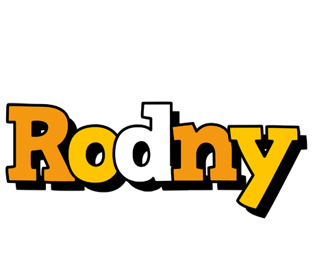 Rodny cartoon logo