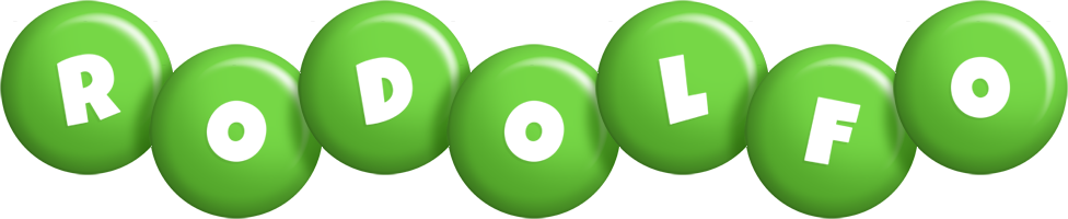 Rodolfo candy-green logo