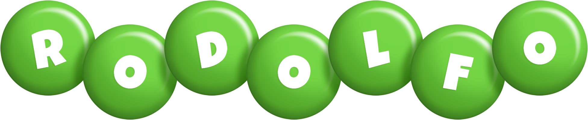 Rodolfo candy-green logo