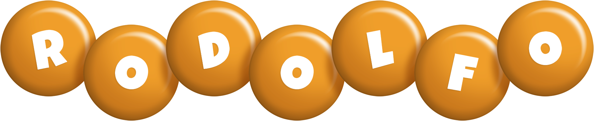 Rodolfo candy-orange logo