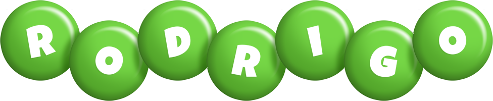 Rodrigo candy-green logo