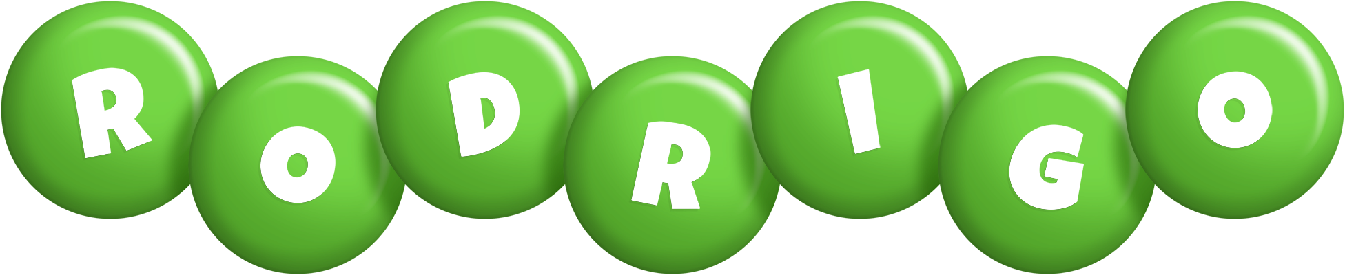 Rodrigo candy-green logo