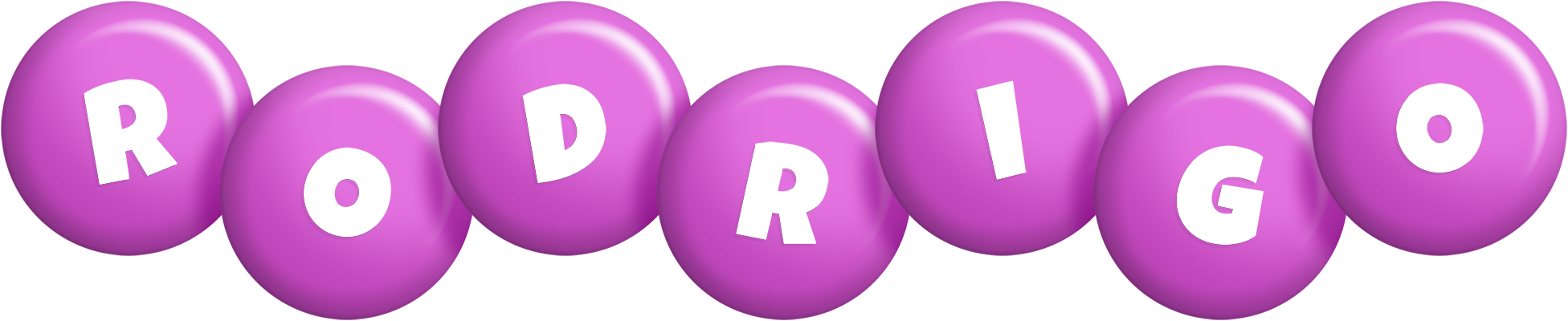 Rodrigo candy-purple logo