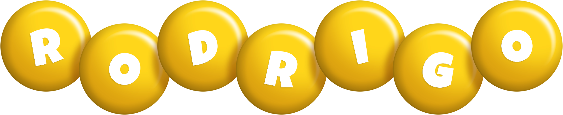 Rodrigo candy-yellow logo