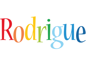Rodrigue birthday logo